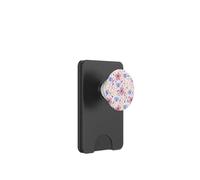 Butterfly and Flowers Blush Pink Blue Cute Botanical Garden PopSockets PopWallet pour MagSafe