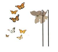 Butterfly Attractor Wand Outil de jardin magique pour attirer et suivre les papillons - Jouet d'exploration de la nature amusant en plein air pour enfants et adultes Idéal pour la Jardins Parcs (2)