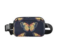 Butterfly Beauty Sac banane tendance pour homme et femme Mini sac à bandoulière avec sangle réglable pour voyage, vacances, course à pied, beauté papillon, taille unique, Beauté des papillons, Taille