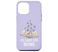 Butterfly Book Live Laugh & Love Books Reading Lover Bookish Coque pour iPhone 12 Pro Max