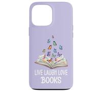 Butterfly Book Live Laugh & Love Books Reading Lover Bookish Coque pour iPhone 13 Pro Max