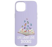 Butterfly Book Live Laugh & Love Books Reading Lover Bookish Coque pour iPhone 15 Plus