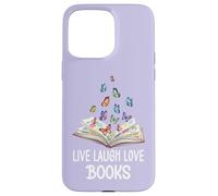 Butterfly Book Live Laugh & Love Books Reading Lover Bookish Coque pour iPhone 15 Pro Max