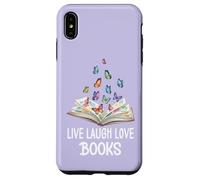 Butterfly Book Live Laugh & Love Books Reading Lover Bookish Coque pour iPhone XS Max