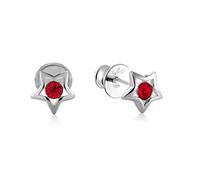 butterfly Boucles DOreilles En Argent Sterling Avec Cristal Rouge Pour Enfants