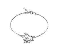 butterfly Bracelet Fin En Argent Sterling Avec Éléments De Cristal Et Longueur Réglable