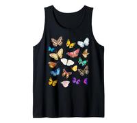Butterfly Collection Papillons Botanique Biologie Débardeur