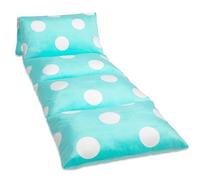 Butterfly Craze Housse Chaise Longue de Sol, Confortable et élégante pour Enfants/Adultes, siège Inclinable pour Un Confort Ultime, Matelas pour Tout-Petits, Housse Uniquement, Motif Pois Aqua, Queen
