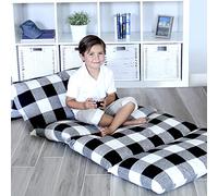 Butterfly Craze Housse de Coussin de Sol, Solution d'assise Confortable et élégante pour Enfants et Adultes, Coussin de Sol inclinable pour Un Confort Ultime, Tapis de Sieste pour Tout-Petits, Queen