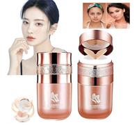 Butterfly Cushion BB Cream, Moisturizing Concealer Makeup Base Primer BB Liquid Foundation, Effectively Cover Skin Imperfections, Conceals Pores, Air Cushion CC Cream Easy To Use (Lvory white)