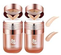 Butterfly Cushion BB Cream, Moisturizing Concealer Makeup Base Primer BB Liquid Foundation, Moisturizing Concealer, Effectively Cover Skin Imperfections, Conceals Pores (Mix 2pcs)