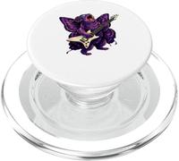 Butterfly Decor Guitare Rock and Roll Violet Papillon PopSockets PopGrip pour MagSafe