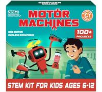 Butterfly EduFields Plus de 100 jouets STEM pour enfants de 8 à 13 ans | Kit de projets STEM pour enfants de 6, 7, 8, 9, 10, 12 ans | Machines à moteur - Jouets robotiques et d'ingénierie | Cadeaux