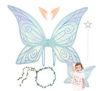 Butterfly Fairy Wings for Girls, Fairy Wings Set, Halloween Cosplay Accessories, Role Play Props for Christmas Holiday Themed Party Wedding