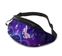 Butterfly Fanny Pack pour Femmes Hommes Mode Sac de Taille garçons réglable Ceinture en Plein air Voyage Course à Pied vélo