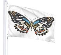 Butterfly Flag 3x5 FT Nature Animal Insect Butterflies with Flying Wings Outdoor Flags Large Welcome Yard Banners Home Garden Yard Lawn Decor
