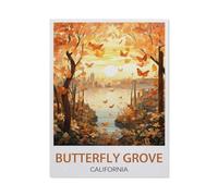 Butterfly Grove California，Jigsaw Puzzles for Adults 1000 Piece, Classic Puzzle Teens Boys Girls Puzzles Sturdy Tight Fitting Pieces,Letters on Back for Ideal Challenging and Gift（38x52cm）-EX93