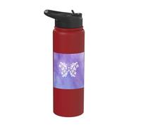 Butterfly Guerrier Suicide de sensibilisation à la santé mentale Stainless Steel Insulated Water Bottle