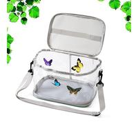 Butterfly Habitat, Enclosure Terrarium,10.24x7.48x7.48 inches, Stem Learning Activities Foldable, Observation Cage for Larvae, Bees, Pollinators, Garden, Exploration, Education and Ladybug