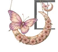 Butterfly Ornaments - Acrylic Decorative Set, Sunlight Catcher Wall Art with Vibrant Reflective Design, Hanging Outdoor Garden Decor, Window Suncatcher Ornament, Elegant Home Accent Decoration