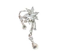 Butterfly Princess Dangle Earrings Alloy Wedding Jewelry with Waterdrops Designs and Stone Butterfly Drops Alloy Princess Ear Jewelry