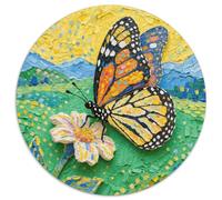 Butterfly Puzzles 1000 Pièces Cadeau Unique Dot Painted Color Painting Jeu Éducatif Challenge Toy À De Qualité Supérieure Peinture Art pour Adultes Et Enfants 1000pcs (67.5x67.5cm)