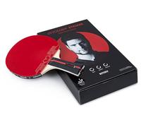 Butterfly Raquette de ping-Pong Ovtcharov Striker | Raquette de Tenis de Table Professionnelle pour Les Joueurs de ping-Pong ambitieux | ITTF certifié | Revêtements extrêmement adhérents/Collants