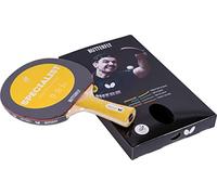 BUTTERFLY Raquette de ping-Pong Specialist | Raquette de ping-Pong Professionnelle pour Joueurs avancés et compétiteurs | Revêtements homologués ITTF Noir/Rouge | Surface très adhérente