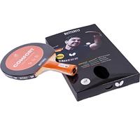 BUTTERFLY Raquette de Tenis de Table Comfort | Raquette de Tenis de Table Professionnelle pour débutants et Joueurs confirmés | Revêtements homologués ITTF Noir/Rouge | Surface adhérente
