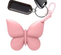 Butterfly Shape Sleeve, Silicone Lip Gloss Holder, Keychain Portable Guard with Loop, Flexible Cosmetic Protection, Vibrant Makeup Carrier with Decorative Style, Travel Accessory for Backpack Purse
