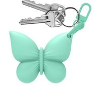 Butterfly Shape Sleeve, Silicone Lip Gloss Holder, Keychain Portable Guard with Loop, Flexible Cosmetic Protection, Vibrant Makeup Carrier with Decorative Style, Travel Accessory for Backpack Purse