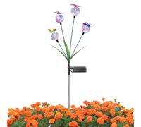 Butterfly Solar Lights - Decorative Hanging Garden Ball, Rechargeable Outdoor Glowing Sphere with Stake, Multi Color Changing Landscape Art, Ideal for Yard Pathway Walkway