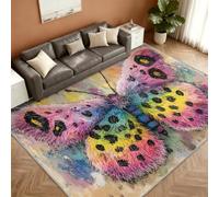 Butterfly Tapis 100x150cm, Tie-Dye Tapis for Living Room
