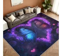 Butterfly Tapis 200x250cm, Flowers Tapis for Living Room