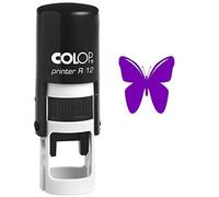 BUTTERFLY Timbre auto-encrage Mini Rubber ronde enseignants décoratifs Timbres 12mm