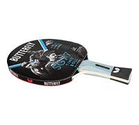 Butterfly Timo Boll SG77 Raquette de Tennis de Table - Approuvé par l'ITTF 1,8 mm Pan Asie Caoutchouc Taille Unique Noir/Rouge