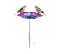 Butterfly Water Bowl - Sturdy Garden Stake, Water Fountain with Deep Stake Base, Support Habitat Tool, Wildlife Accessory, Eco Balanced Feeding Station for Pollinator Garden Activity