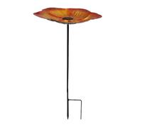 Butterfly Watering Station - Metal Decorative Feeder, Hanging Pollinator Basin with Petal Edge, Weather-Resistant Iron, Ornamental Flower Design, for Backyard Gardens and Nature Enthusiasts