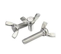 Butterfly Wing Thumb Screw, 304 A2 Stainless Steel DIN316 M3-M12, Toolless Hand-Tighten Fastener 1/2/3/5Pcs(55mm,5pcs M3)