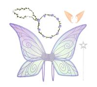 Butterfly Wings for Girls, Fairy Wings Set, Butterfly Fairy Wings for Girls, Halloween Cosplay Accessories, Role Play Props for Christmas Holiday Themed Party Wedding