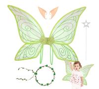 Butterfly Wings for Girls, Fairy Wings Set, Butterfly Fairy Wings for Girls, Halloween Cosplay Accessories, Role Play Props for Christmas Holiday Themed Party Wedding
