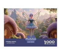 Butterfly Wings Princess 1000 Pièces Carton Extra-épais Lot de Puzzles Princess with Wings Stimulant Et Éducatif Jeu Créatif Puzzles As Birthday Gifts 70x50cm/1000pcs