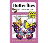 Butterfly Word Search Puzzle Book: Word search puzzle with easy-to-read print about Butterflies | 6X9 inches, 110 pages | 50+ Puzzles ... Great Gift for road trips, birthday’s or just passing time!