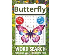 Butterfly Word Search Puzzle Book: Word Searches with Easy to Read Print about Butterfly, Moth, and Winged Insect and More 6x9 inches 111 pages|50+ ... Gift for Vacations, Holidays and Free Times