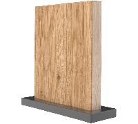 Butterfork Couteaux Support Chêne Blanc+Aluminium (Avec Aimant), -, -