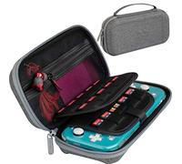 ButterFox Étui de transport fin pour Nintendo Switch Lite, espace de rangement pour 19 jeux et 2 supports de cartes Micro SD, rangement pour accessoires Switch Lite