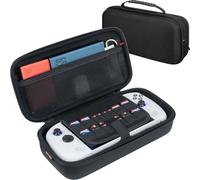 ButterFox Grand étui de transport pour Lenovo Legion Go S, compatible avec chargeur, deux compartiments pour accessoires pour une grande batterie de 65 W, clavier pliable - Noir