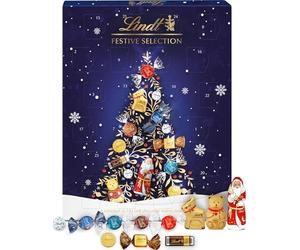ButterFox Lindt Festive Selection Advent Calendar 2023 | Large 296 g | A Selection of 24 Lindt Chocolate festive favourites for Him and Her