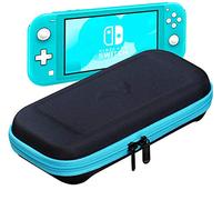 ButterFox Slim Carrying Case for Nintendo Switch Lite with 19 Game and 2 Micro SD Card Holders, Storage for Switch Lite Accessories (Blue Turquoise/Black)