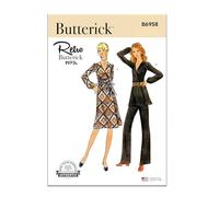 BUTTERICK B6958B5 Robe, tunique et pantalon pour femme B5 (36-38-40-42-44)